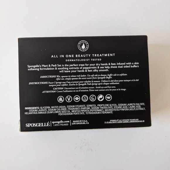 NWT Spongelle Salted Rose Mani Pedi Treatment Set - Picture 2 of 4